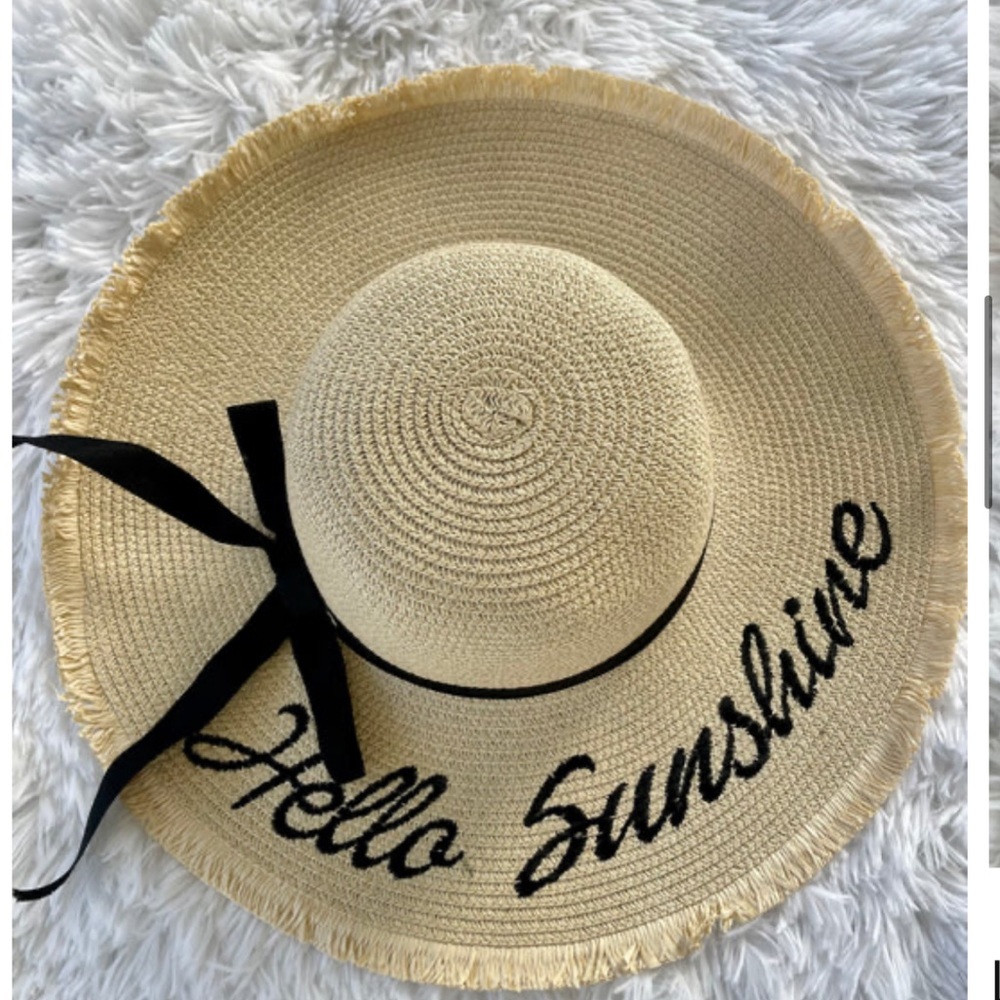 Hello Sunshine Straw Beach Hat